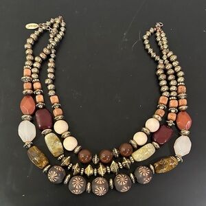 Earthy Tones Beaded Necklace